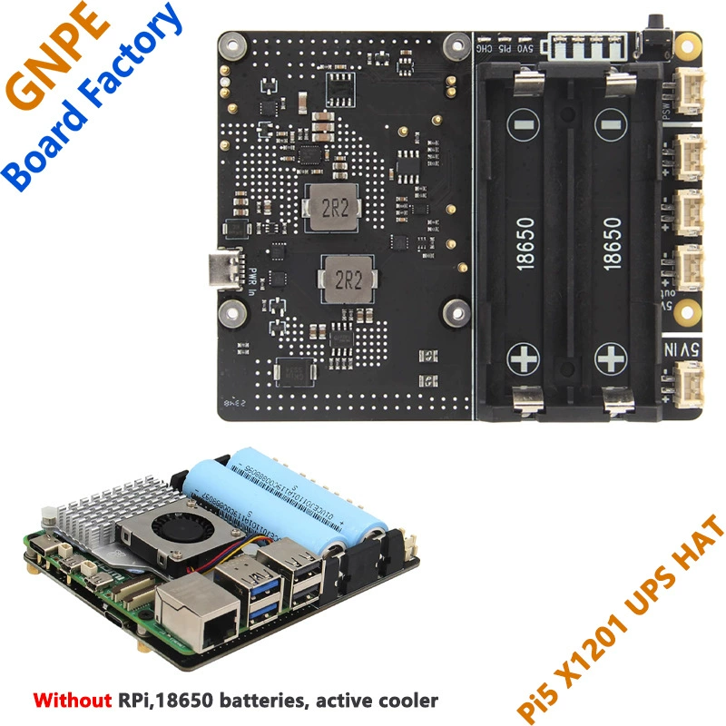 ИБП-предохранение головного убора (Raspberry Pi) X1201 — поддержка батареи 18650, модуль бесперебойного питания