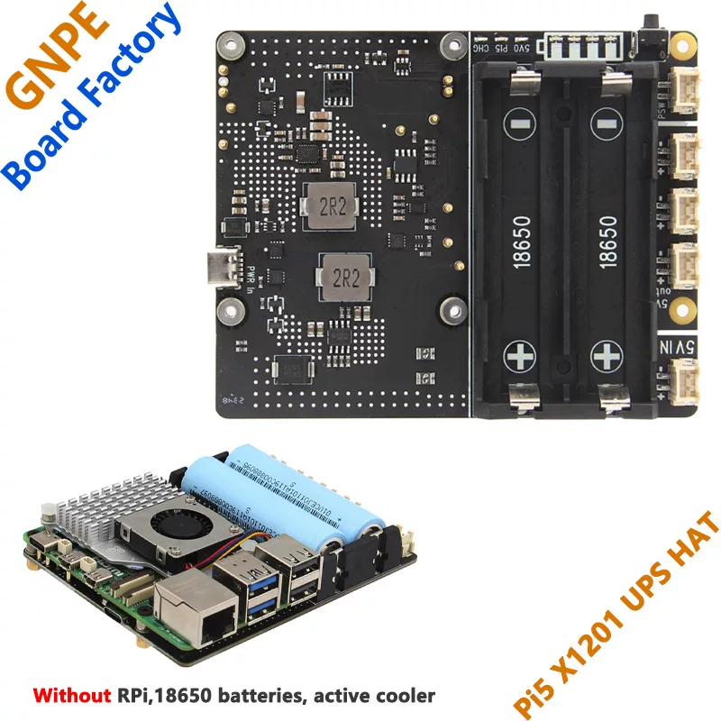 ИБП-предохранение головного убора (Raspberry Pi) X1201 — поддержка батареи 18650, модуль бесперебойного питания