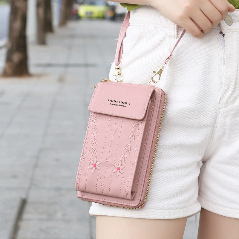 Capacious small universal long wallet, one-shoulder bag, bag strap, 2022 collection, Korean style