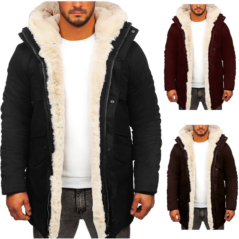 Independent Site Hot-Selling Suede Faux Fur Amazon Hooded Jacket Thick Warm Coat Wish Cotton Coat