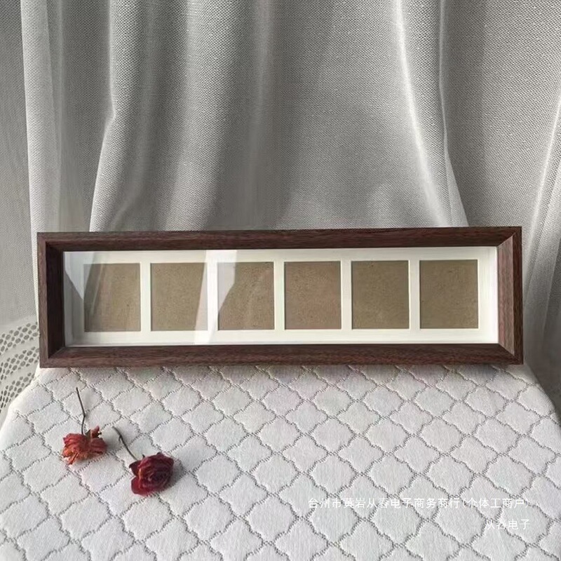 Six-Line Photo Frame Table, Picture Frame, Living Room Entrance Decoration, Coin Display Photo Frame, Crafts Collection, Gift Giving