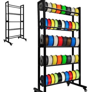 3D Printing Filament Rack Filament Storage Rack Heavy-Duty Metal Bracket for Rolling Filament Reels Material Storage