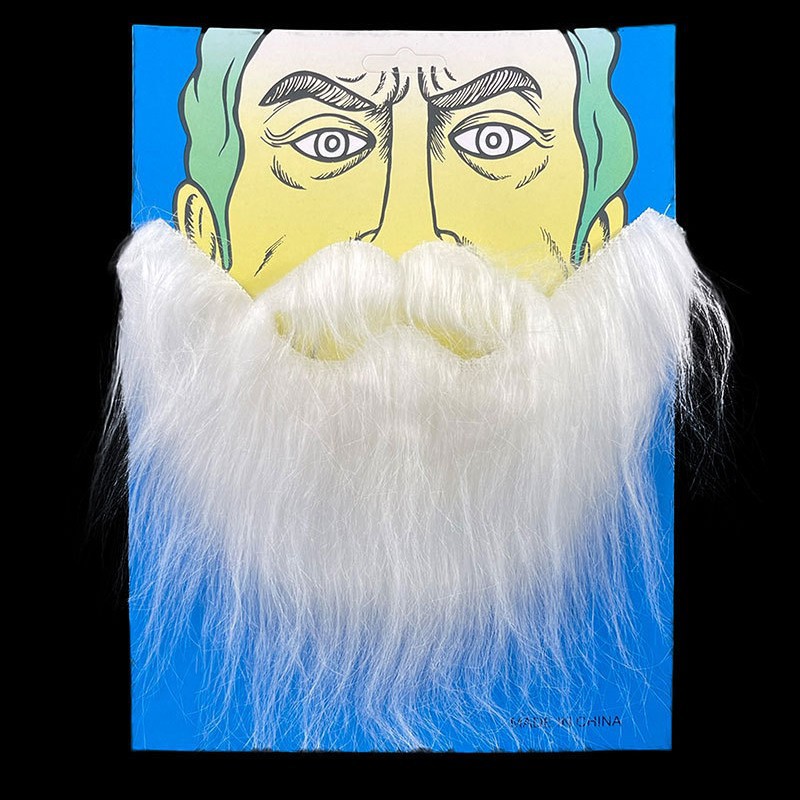 Accesorios de bola de Halloween barba negro divertido los hombres barba franela barba