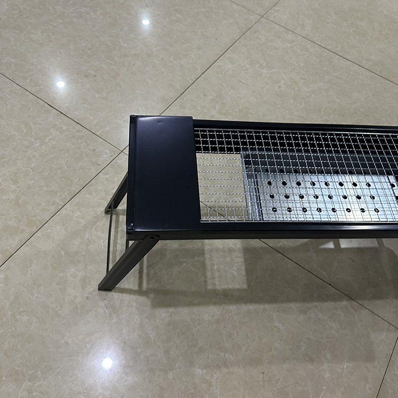 Plegable para el hogar engrosada estufa de barbacoa de acero negro al aire libre portátil libre de humo pequeña estufa de carbono estante para hornear suministro directo de fábrica