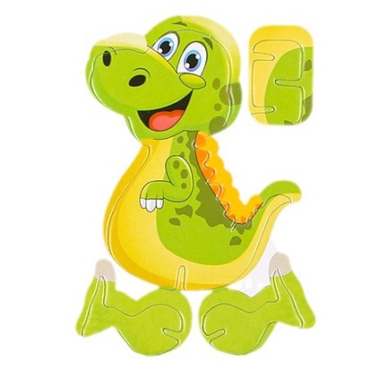 Dibujos Animados 3D 3D rompecabezas estudiante Escuela Primaria rompecabezas hecho a mano DIY aviones dinosaurio modelo de juguete Premio al por mayor