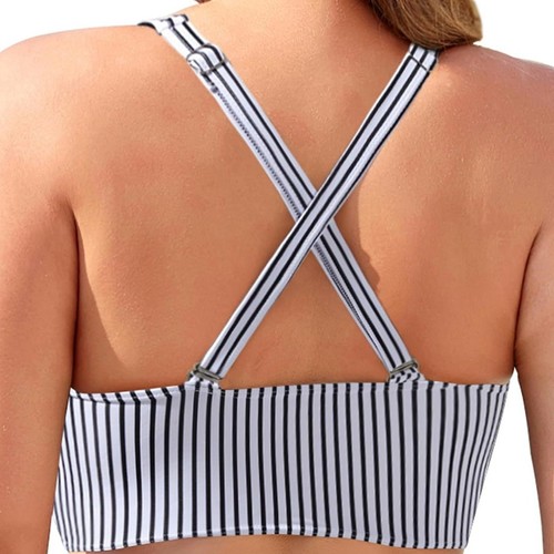 [Single Top] 2025 European & American Style Women's Bikini with Back-Crossing Straps — Sexy Swimsuit