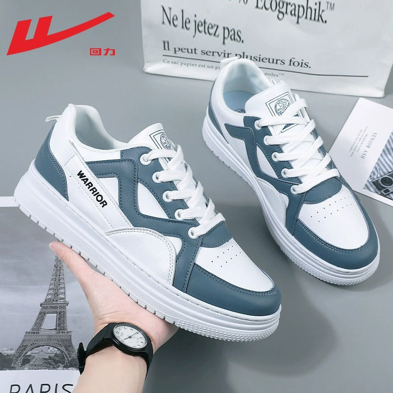Zapatillas deportivas de diseño versátil y casual Warrior, con suela gruesa, de caña baja, elegantes, para hombre, para deportes al aire libre y moda.