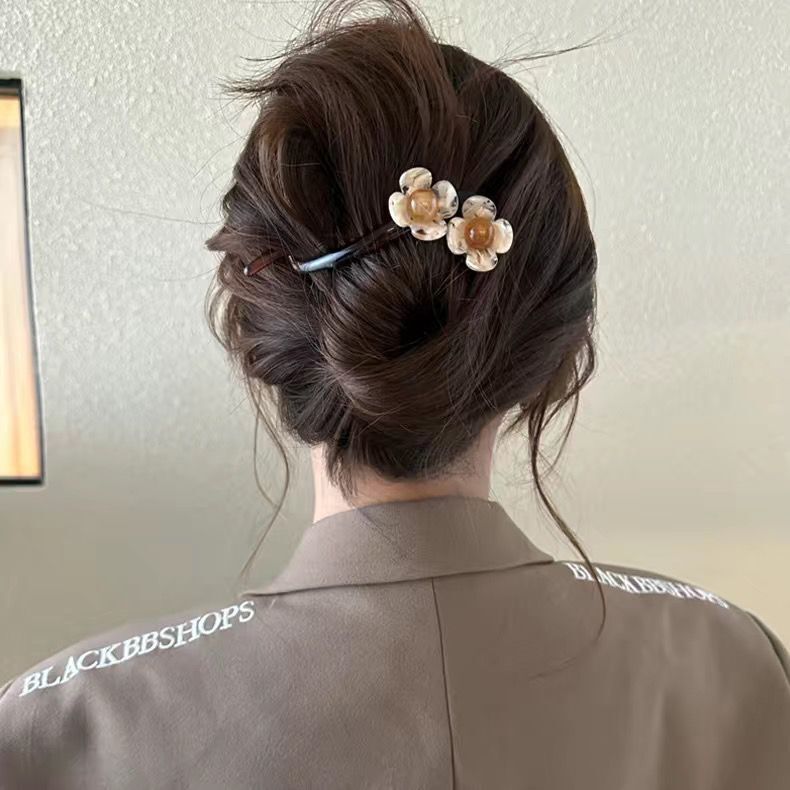 秋冬扭扭夹可爱发夹女高级感一字夹发卡简约懒人盘发夹子发饰头饰|undefined