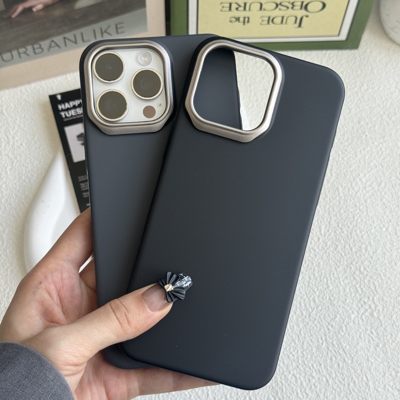 iPhone16pro max携帯電話ケースApple 15新しいモデル14/13に適したハイエンドつや消しシェルメタルレンズ|undefined