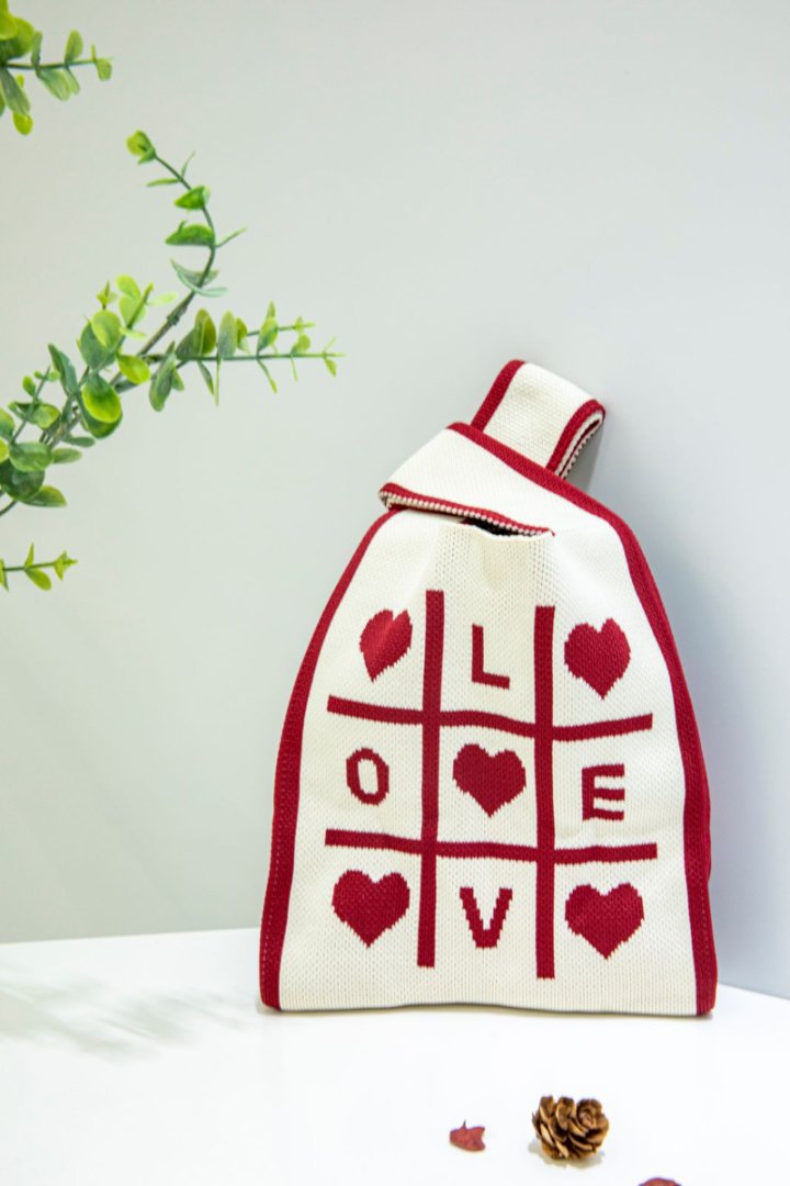 新款户外百搭针织托特包网红手办包包手机收纳包包ins女士手提包