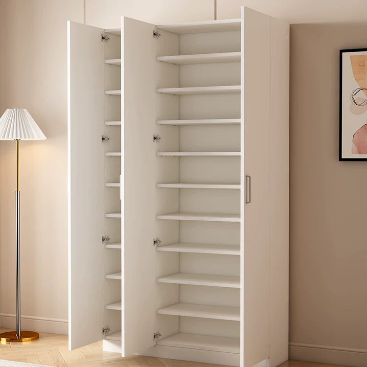 Глянцевый шкаф для обуви для домашнего использования, дверной проем большой вместимости, экономичный шкаф для хранения, многослойная полка для обуви, простое хранение.