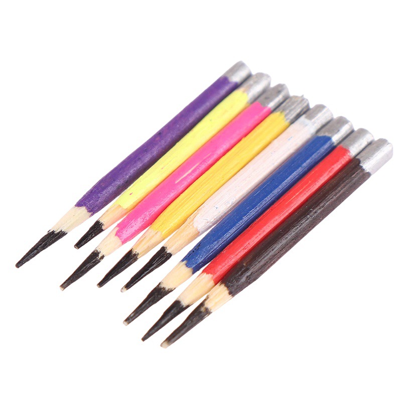 1:12 Dollhouse mini modelo hecho a mano OB11 miniatura props 8 lápiz color plumas en un grupo ~