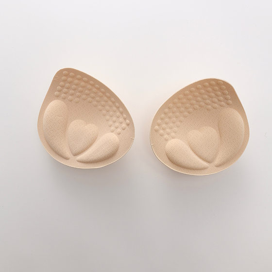 3cm and 6cm Thickeneded Outer Expansion Comic Breast Pads Breathable Push-Up Split Bra Inserts Sponge Cup Pads