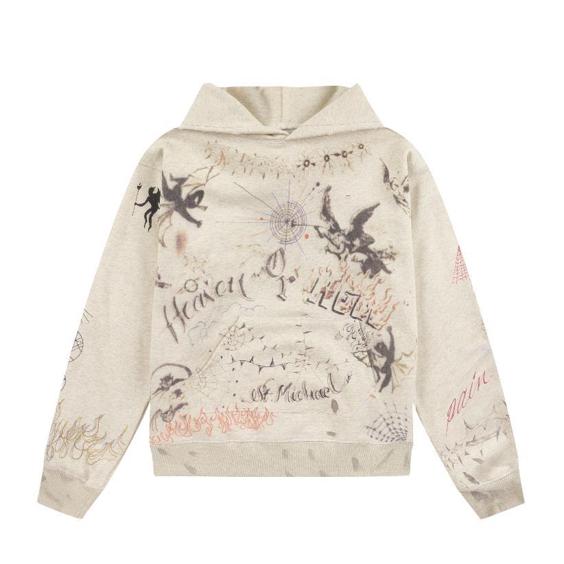 Felpa unisex vintage washed con stampa scheletro e strass_voghion.com