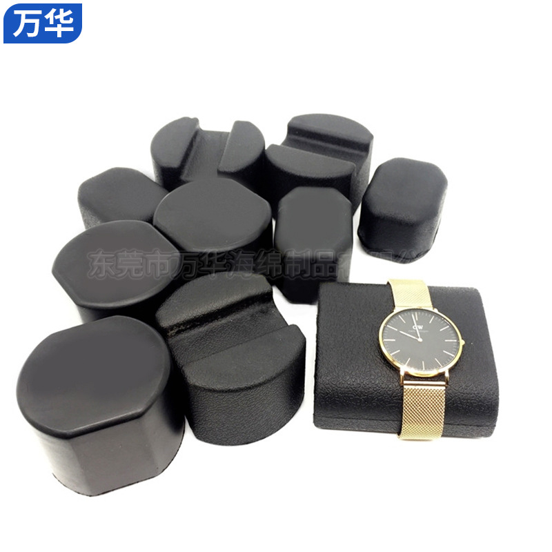 手表托PU发泡表枕记忆棉芯饰品展示台架PU皮革丝绒表枕防摔减震托