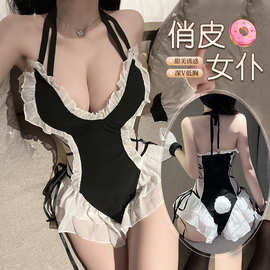 刺激情趣内衣纯欲女仆开裆免脱小胸显大睡衣大码夫妻诱惑代发2475