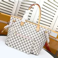 Premium Quality Women's Tote Bag with Pouch, Printed Monogram Shoulder Bag for Commuting, Crossbody & Underarm Bag M40995#