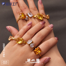 �����羳ŷ��ͨ�ڼ�Լ�ʯ���ڽ�ָŮʿ�����18K�ƽ�ʱ����Ʒ
