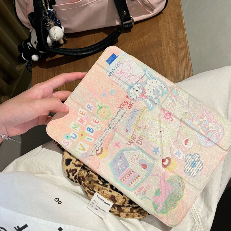 Ins Cute Dalmatian iPad Air Tablet Protective Cover Pro Side Suction Separation 10Th Generation Y Fold Mini Cartoon 12.9