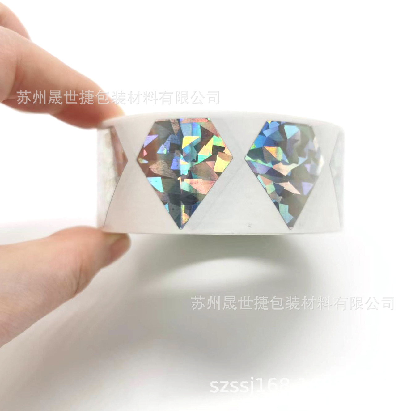 亚马逊划痕标签刮刮银刮刮镭射全息刮刮膜金色钻石贴纸27*29mm