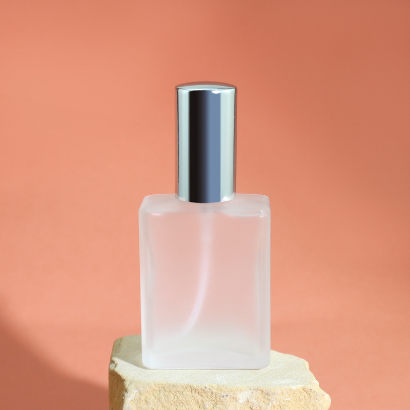 香水分注ボトル10ml 15ml 30ml角型ガラス香水瓶透明蒙砂香水スプレーボトル|undefined