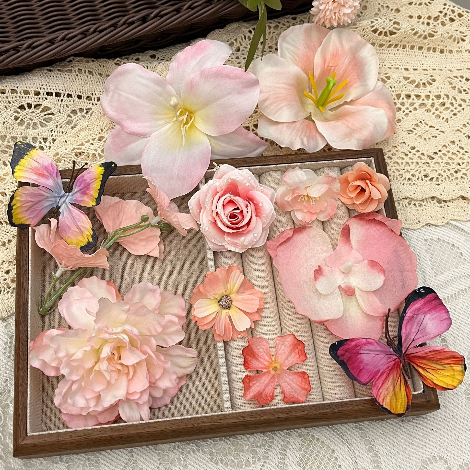 Cute Style Cute Flower Butterfly Cloth Jewelry Accessories 1 Piece