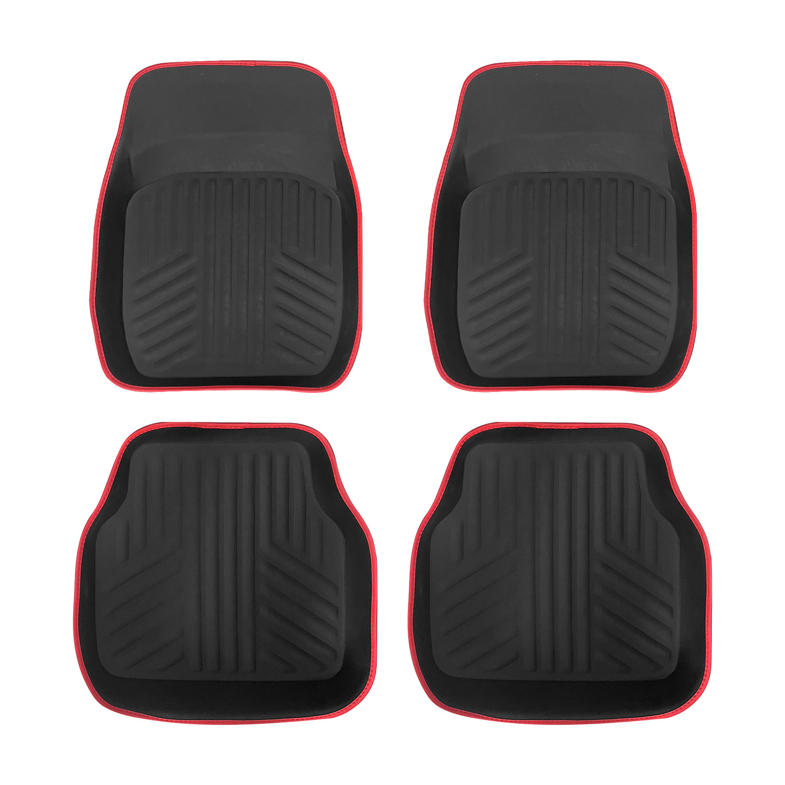 Amazon car floor mats, a set of four durable, waterproof, and easy-to-clean mats for universal use, made of PVC