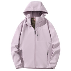 石墨烯抓绒软壳衣定制刺绣印logo防刮耐磨防风户外登山服男女款