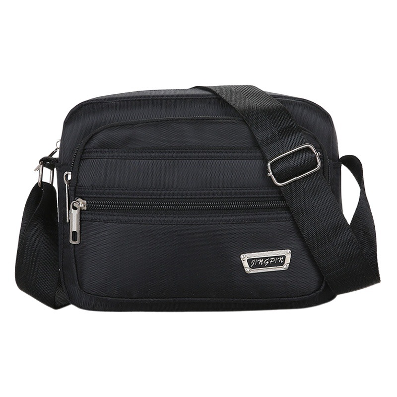 [Six Zipper Bags] Multi-Layered Small Bags Men’S Bags Crossbody Bags Business Bags Wallet Men’S Waterproof Shoulder Bags