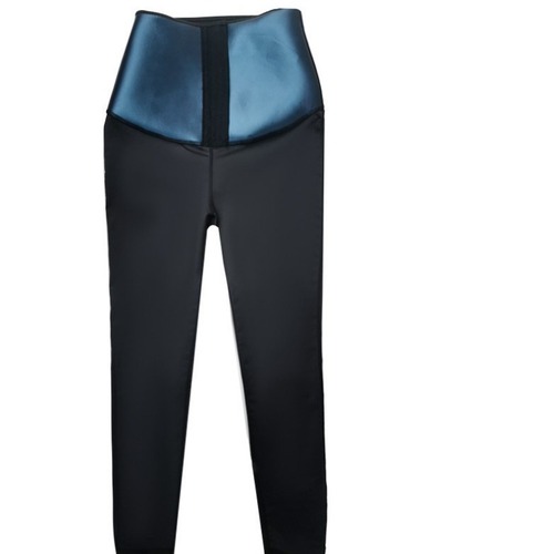 Women's Fitness Shaping Pants High-Waisted Belted Waist Thickening Sweatpants with Half Coating, Hip Lifting, Abdominal Compression Yoga Pants