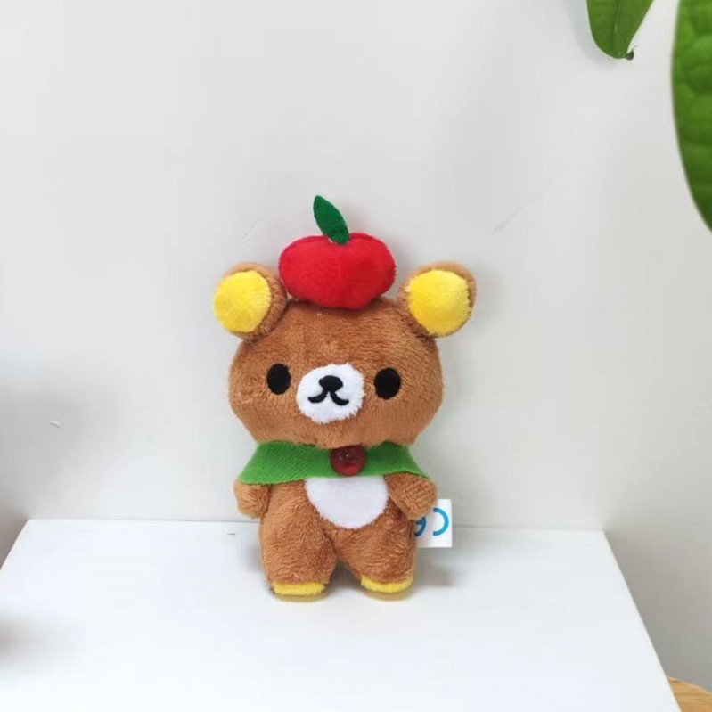 インスタ映えするぬいぐるみペンダント、可愛い日本風リラックマのぬいぐるみ、ペンダント、キーホルダー、バッグ飾り、カップルギフト|undefined