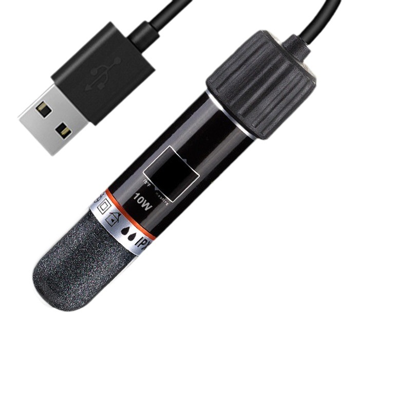 Mini varilla de calentamiento pequeño tanque de peces automático de temperatura constante ahorro de energía termostato USB miniatura peces tropicales de cristal de cuarzo image 1