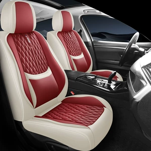 New Nappa Leather Fixed Lumbar Support Three-Dimensional Car Seat Cover, Universal for All Seasons, Car Seat Cushion Exclusively Available on Amazon