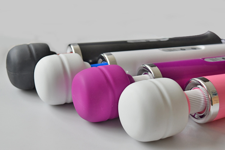 Rechargeable 10-Frequency Wand Massager, Silicone Body, 320mm, Plug-In Charging — detail image 17