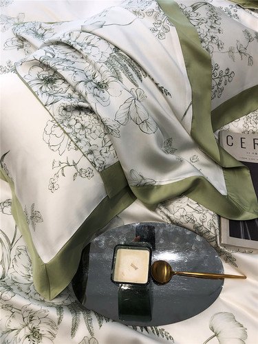 Summer LF level 100 count light luxury beautiful Tencel four-piece set cool Lyocell bedding home textile Jonathan