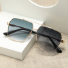 Fashionable square sunglasses, trend brand glasses, 2023, European style