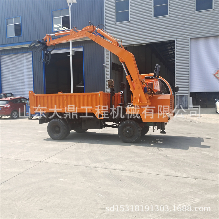 农用随车挖多少钱一台 自带挖机的农用四轮车 随车挖多功能农用车