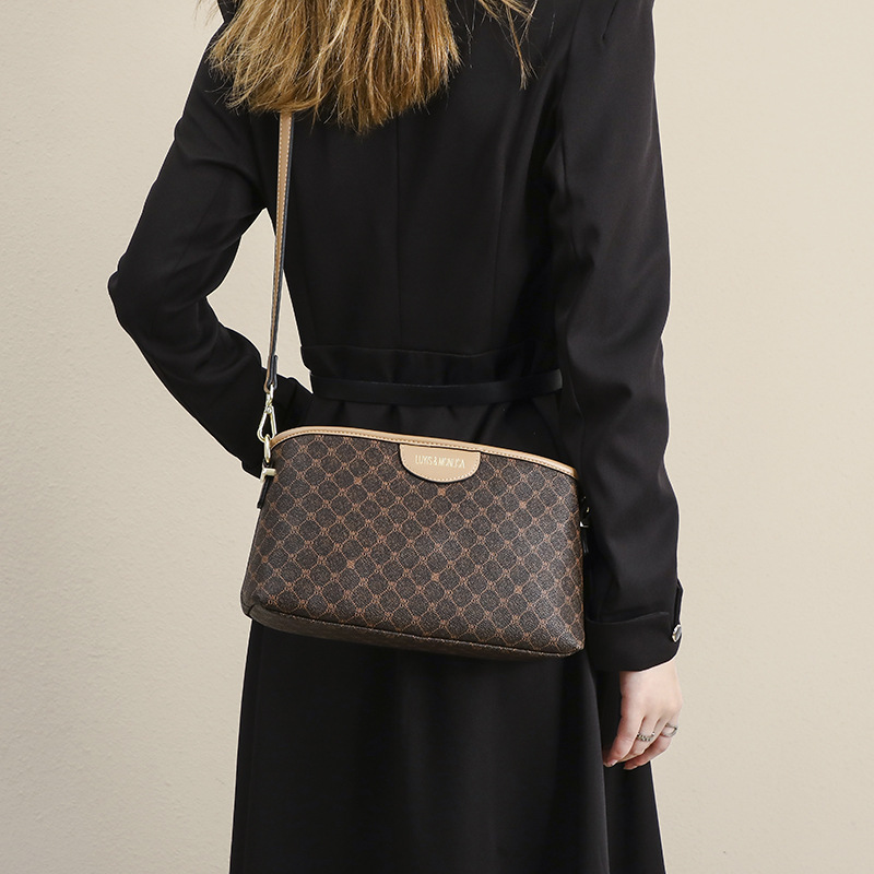 Shell shoulder women's crossbody mobile phone bag, internet famous, fashionable and stylish, patterned small square bag_voghion.com