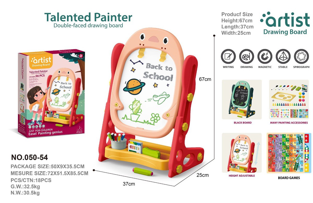 Transfronterizos niños plegables tablero de dibujo magnético juguete tipo tablero negro doméstico pequeño bebé graffiti dibujo tablero de escritura