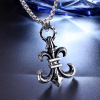 Retro trend metal accessory stainless steel, pendant suitable for men and women, necklace, Korean style