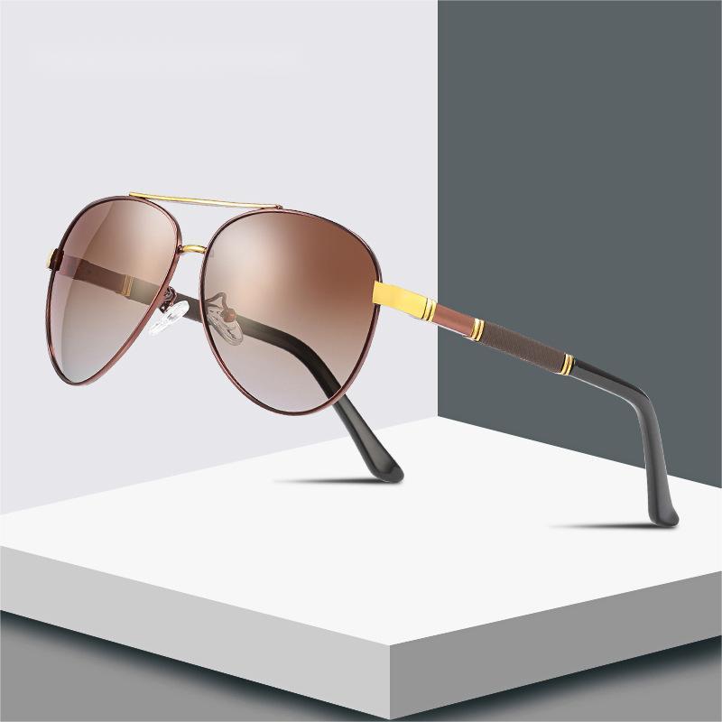 New men's polarized sunglasses 195 classic two -color gradient lens…
