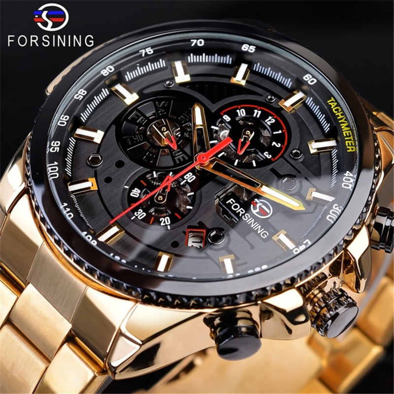 Men's Automatic Mechanical Watch With Multifunctional Dial Design_voghion.com