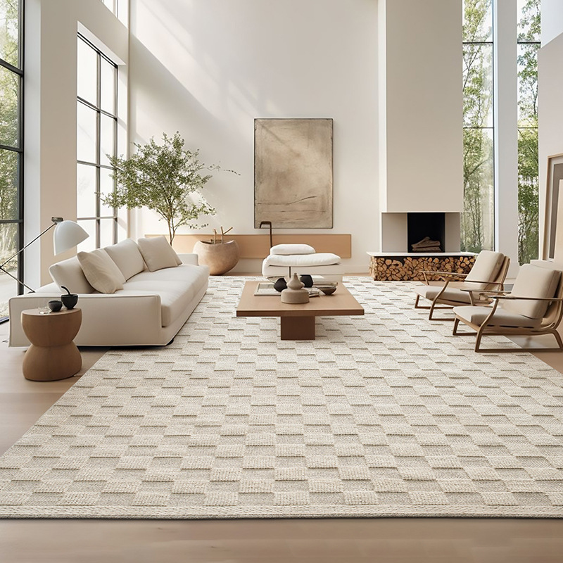 Fábrica de fuente alfombra de sala de estar de alta gama hecha a mano alfombra de cama doméstica alfombra de mesa de té alfombra sin pegamento al por mayor alfombra sucia