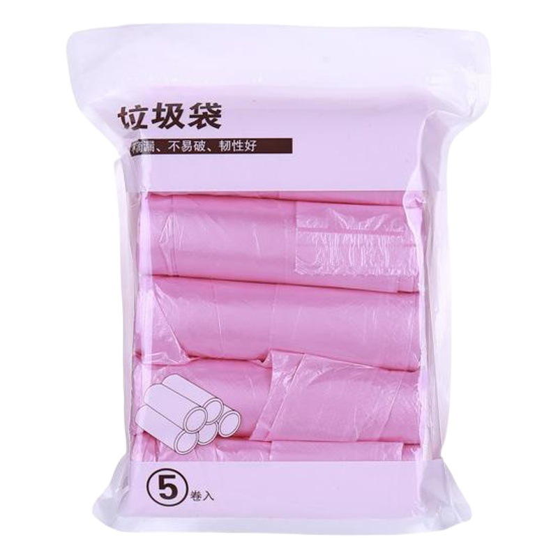 Punto de ruptura engrosada cocina doméstica chaleco portátil bolsa de basura nuevo material de color bolsa de basura grande 100 piezas