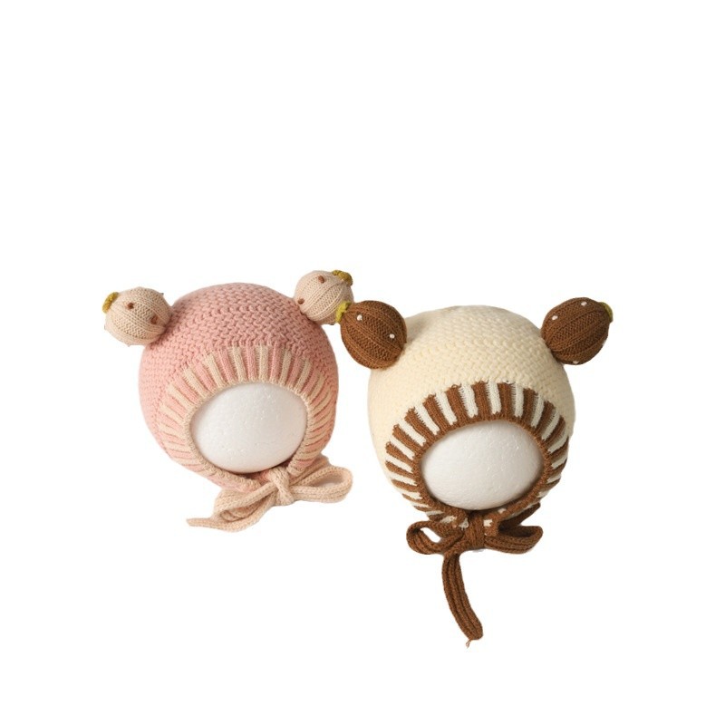 Sombreros para bebés otoño y invierno recién nacidos sombreros cálidos para hombres y mujeres sombreros de tejido para niños sombreros de lana