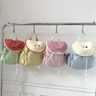 Soft and Cute Primary School Student Schoolbag Summer Small Fresh Dopamine Girls Backpack Cute Fruit Children's Backpack