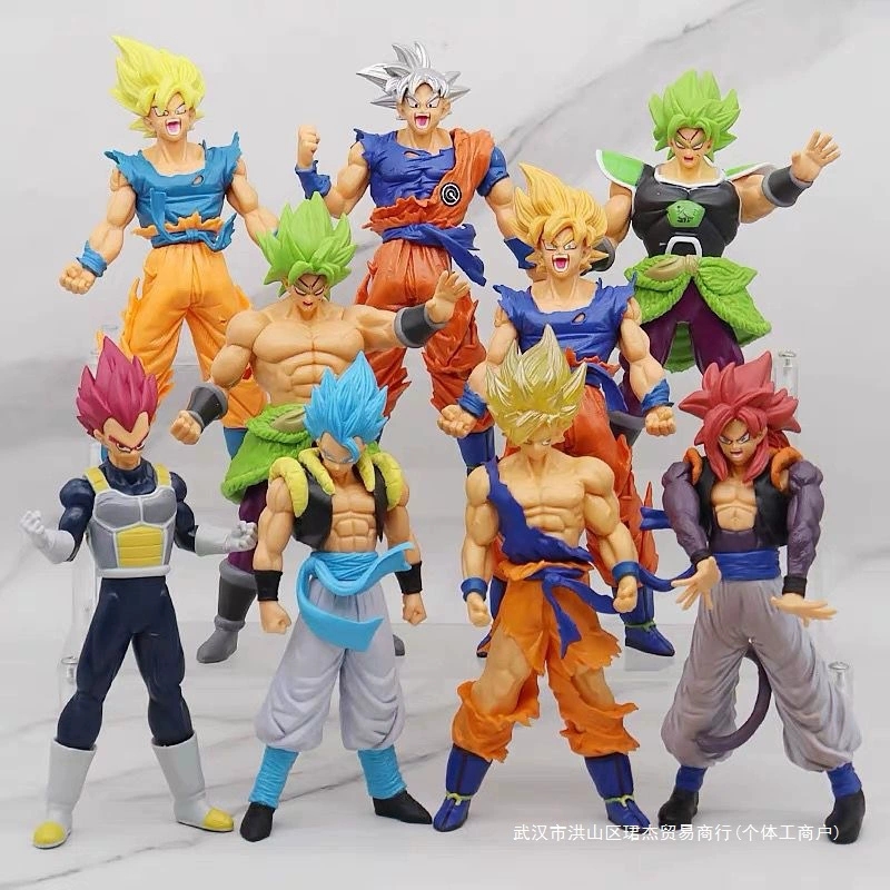 Фигура Dragon Ball Саян Битва повреждённый Сунь Ву Конь Кит Гогета Аниме периферийная модель украшение подарок