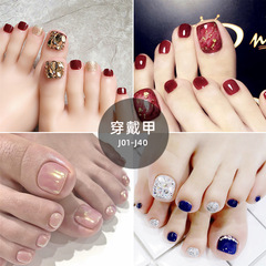 J01-40 Wearing manicure, fake nails, toenails and toenails, finished nail pieces, manicure tools, manicure stickers wholesale