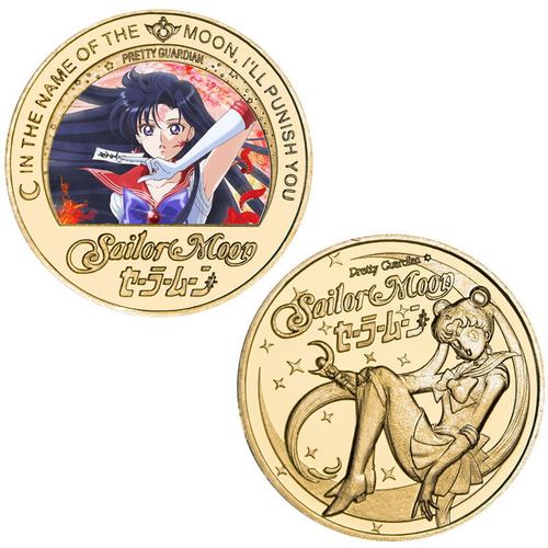 Sailor Moon commemorative coins, Suibingyue anime coins, peripheral commemorative coins, die-cast metal coins, badges