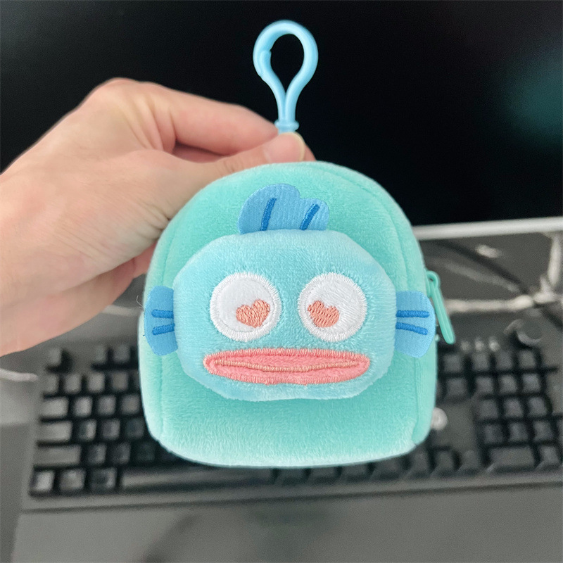 표정이 못생긴 물고기 배낭 동전 지갑 색상